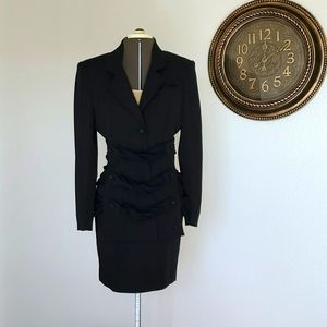 Black Skirt Suit Set